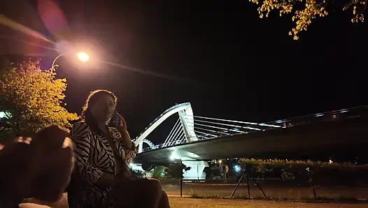 Seorang eksibisian datang ke pelacur di tempat. Dia tidak tahu apa yang harus dilakukan dengannya.