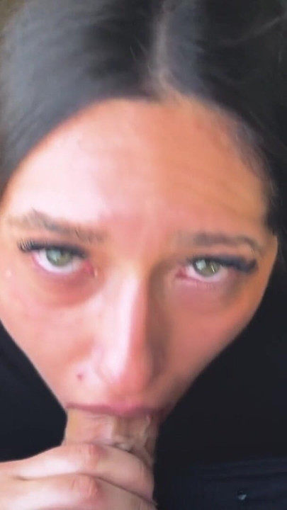 Mia hot green-eyed slut blows a stranger in the car in the park | Clip 2