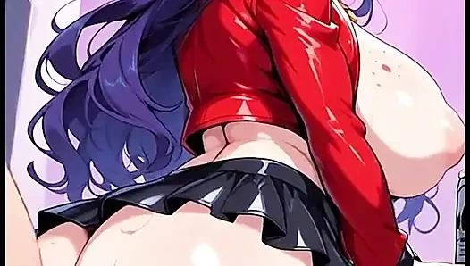 Kompilasi ai waifu mega si cewek super semok - anime asli