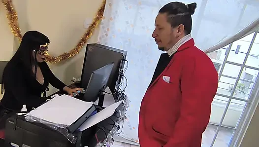 While The Boss Was Away, The High Executive Came To Play... Office Seduction)