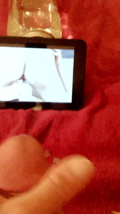 Watching porn and busting a nut!