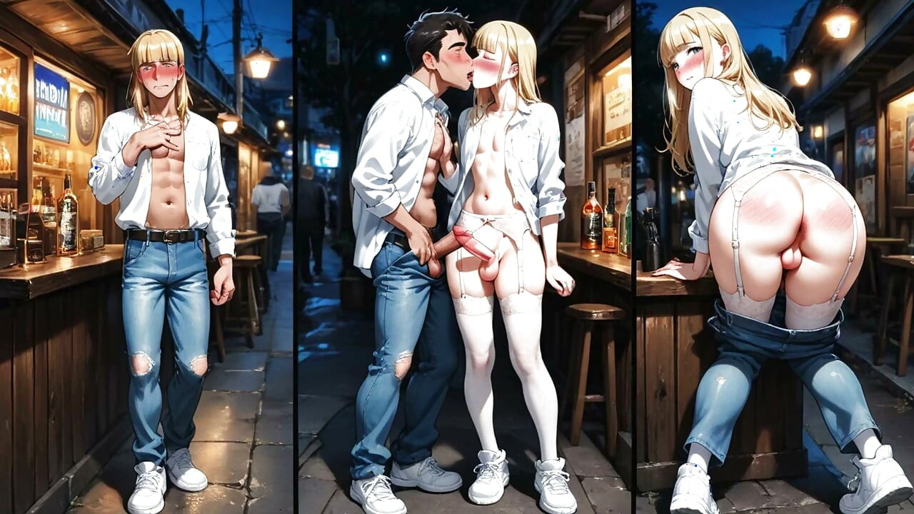 Němka Sissy šuká v ulicích a uličkách Tokia. Hentai Yaoi Animace.