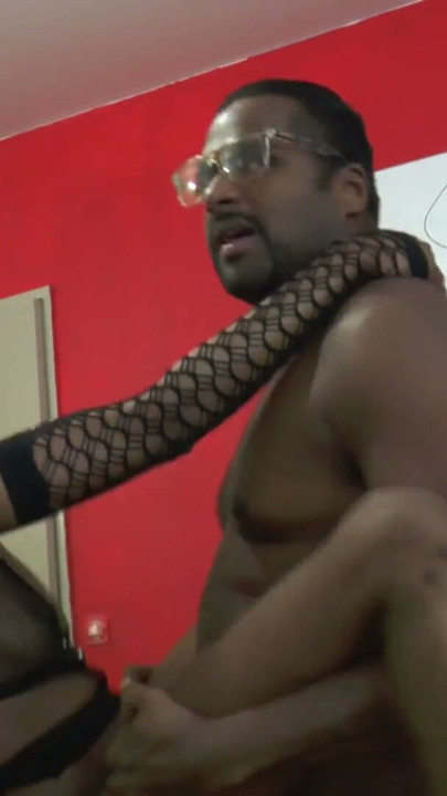 Black girl fucks with a big black cock | Clip 2