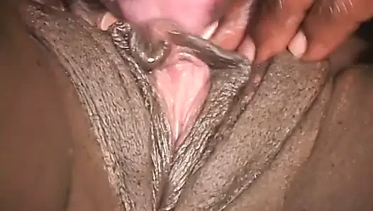 Well graced busty black model love to be fucked lying on the one side