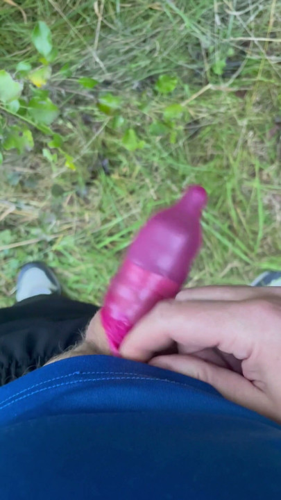 Used condom masturbation | Clip 1