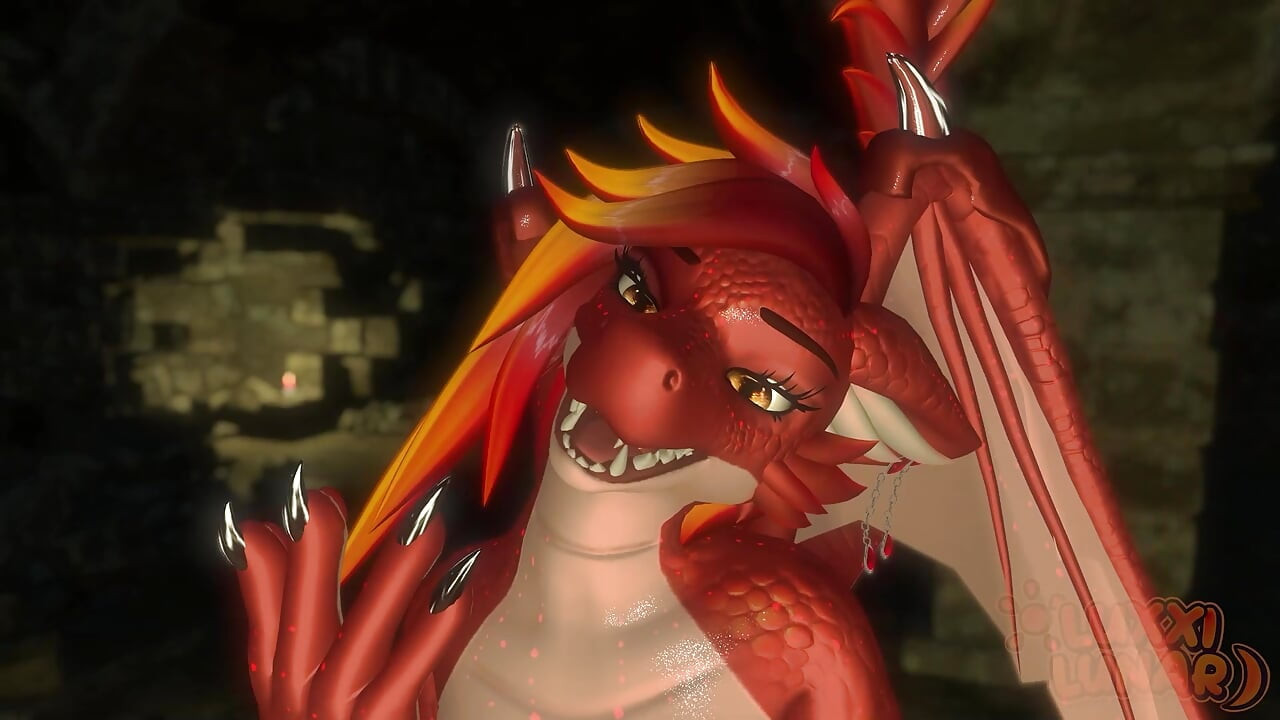 POV Horny dominant femdom futa dragon makes you serve her...