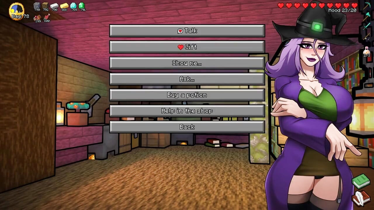 Minecraft Horny Craft - partea 38 Vrăjitoarea mă suge! de Loveskysanhentai