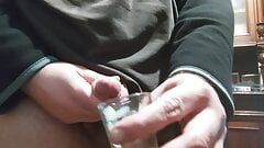 Fat Daddy prepearing a Shot of Cum for u to drink