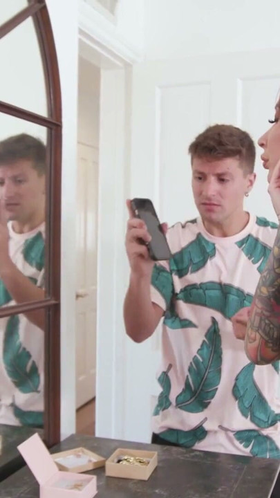 Step Son Finds Secret Dirty Photos Of His Step Mother And Confronts Her About It - MYLF | Clip 1
