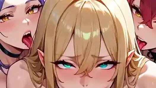 Succubus Inferno: Group Chaos to Triple Focus & Incubus Bukakke Finale ( AI Generated )