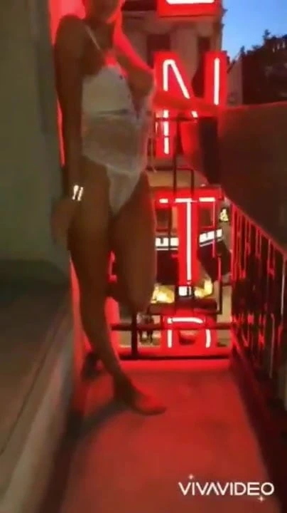 Swedish milf - Posing in neon lights