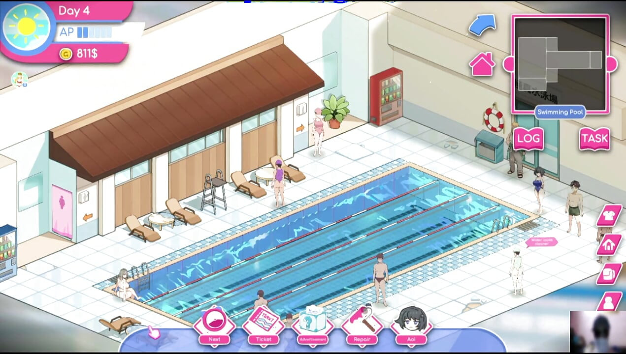 Ep-1 lifeguard holic! NTR Hentai game gameplay! I got a swimming pool and there are many hot girls!