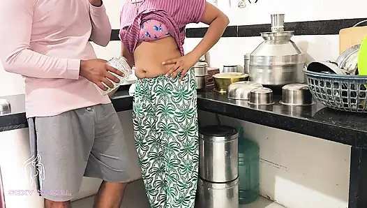 Komal wasn't cooking kitchen food, she was fucked from behind.