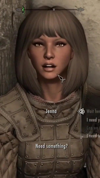Trenutak padanja vili iz "Skyrim B i L mod - više potraga i slavlja u sali imajući seks sa više žena"