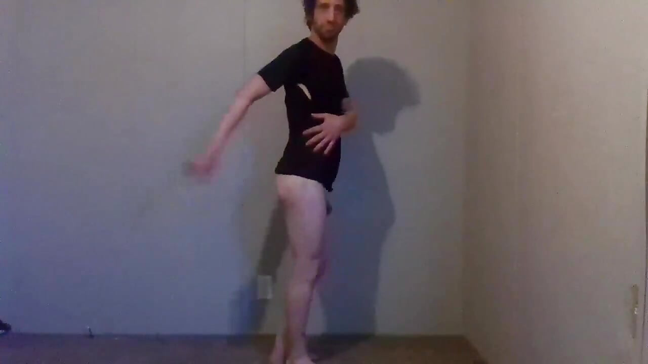 Trying Clothes; Playing, Dressing and Undressing - Black Compression Shirt Pt 8