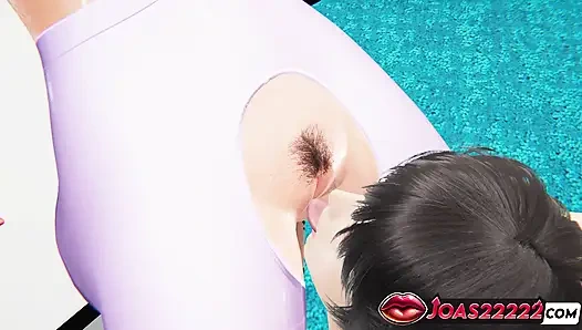 Büro-sekretärin elisa in rule34 hentai - fingert ihre enge muschi, während sie strumpfhosendildo trägt, masturbation bis sie nass ist