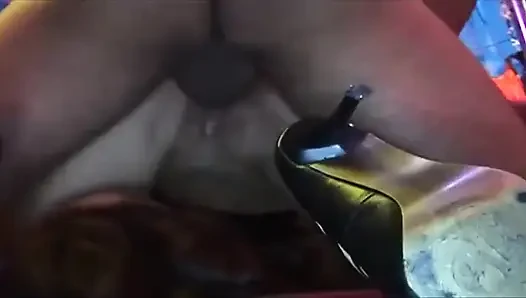 Mature Brunette Stretched Wide in Sloppy Gangbang Fisting