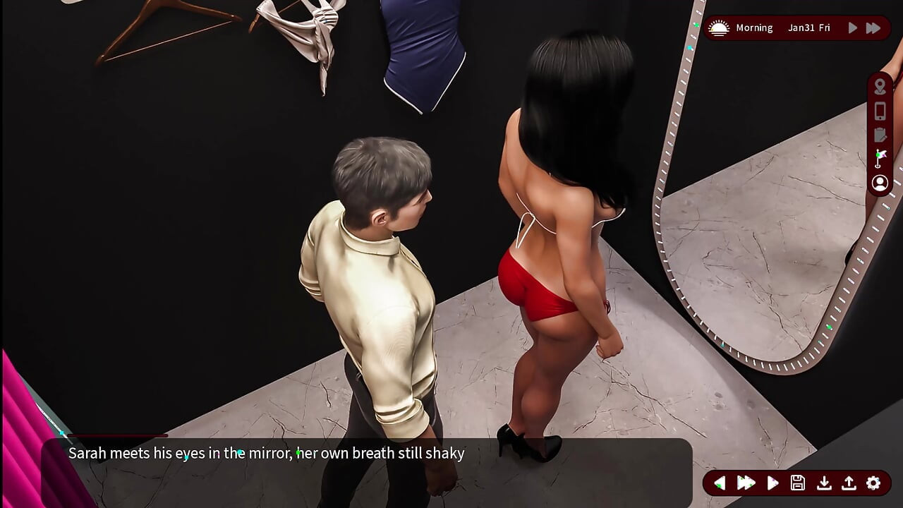 Whispers of Desire 22 Sarah Showed Her Boobs to the Boutique Assistant Louis