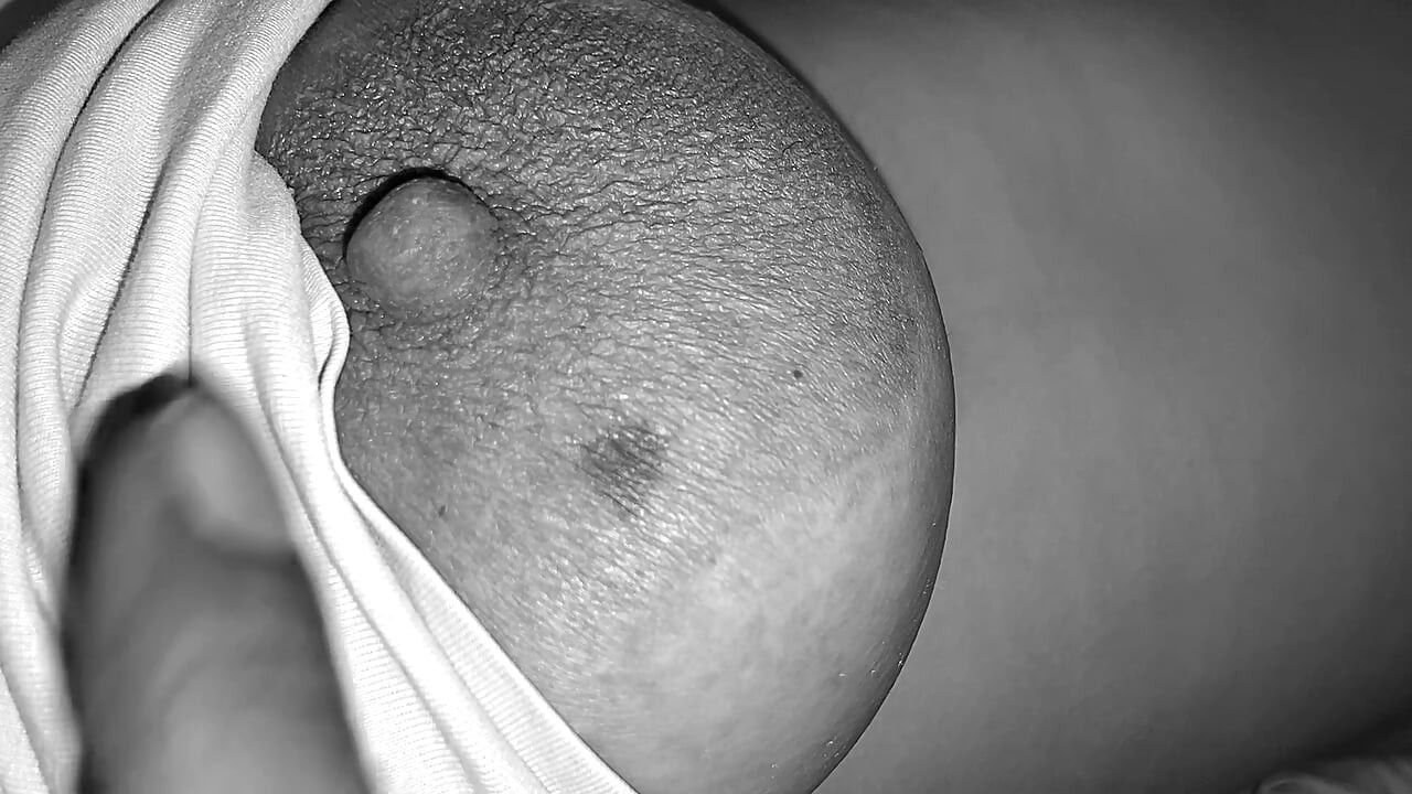 I played with my stepsister's boobs at night