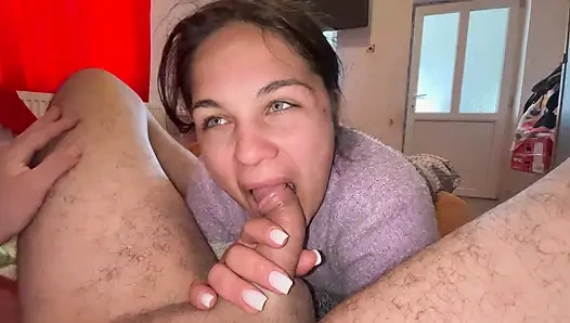 AncaLuxe-sucking dick all day and getting cum in my throat and swallowing it all