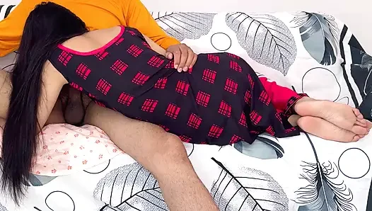 Indian old man fucked his own daughter-in-law's tight pussy