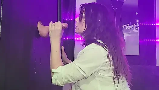 Gloryhole Jade Is Sucking Damon