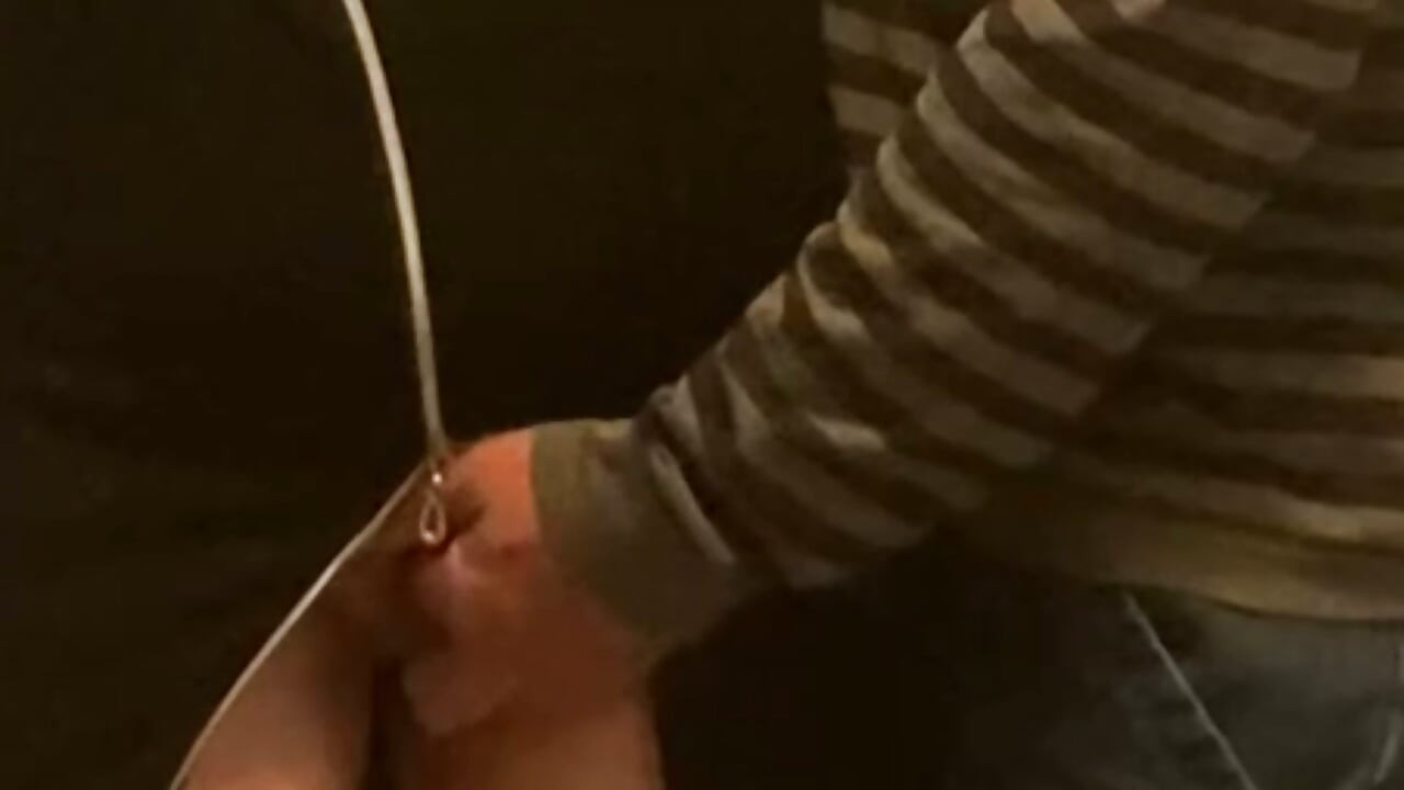 Fingering A Slut's Shaved Pussy in Public