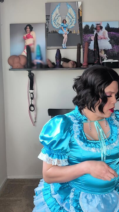 Getting Ready with Sissy Maid Candy!