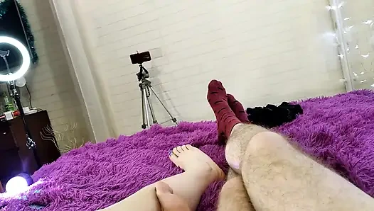 WHY DID GOD GIVE A WOMAN A MOUTH? )) Blowjob, missionary pounding and the whole pussy of a mature bitch in cum ...))