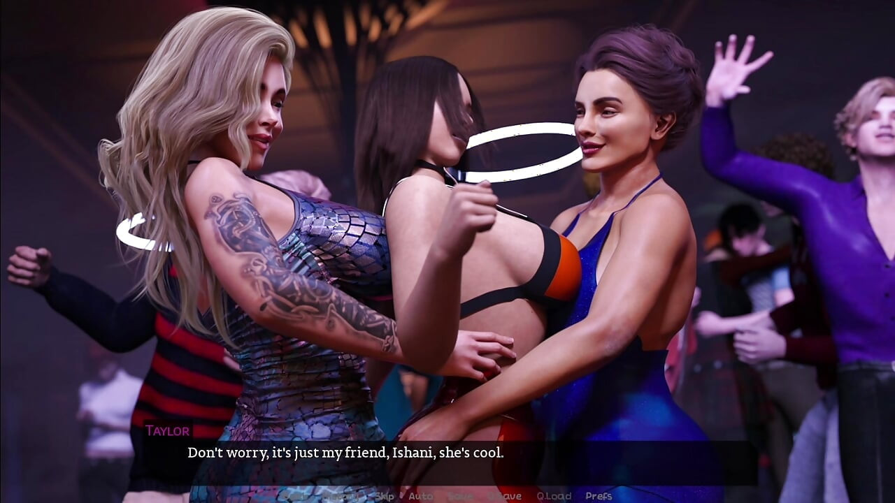 Busty Luna Trapped by Two Mature Futas Ishani & Taylor in The Night Club Party