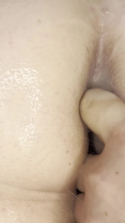 Thrilling moment from "How much lube fits in my butt? Extreme Closeup!"