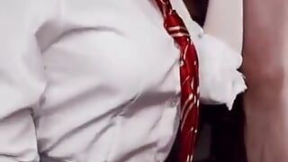 One Hundred Points to Gryffindor! Oral Creampie - Vertical Video
