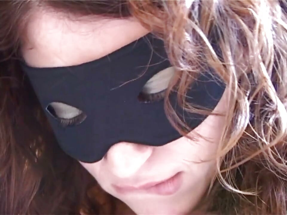 Masked hairy pussy dildo sucking anal fucking