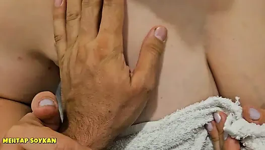 I STEPPED ON MY SISTER-IN-LAW IN THE BATHROOM TURKISH MILF