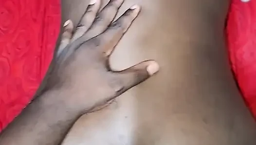 I wash this whore's big buttocks