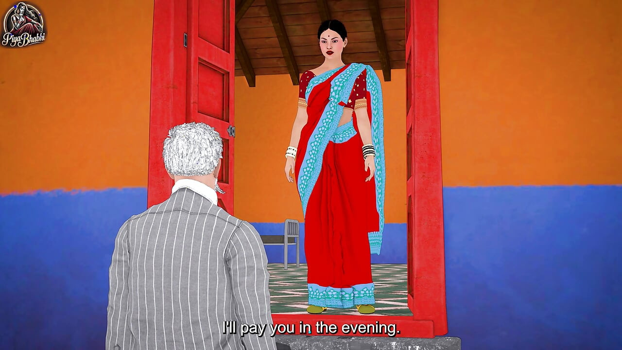 Indian Bhabhi fucked by milkman and landlord – Gangbang sex