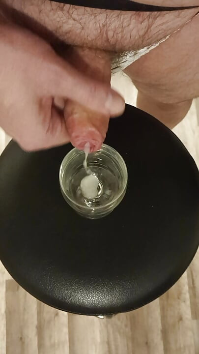 Cum to glass