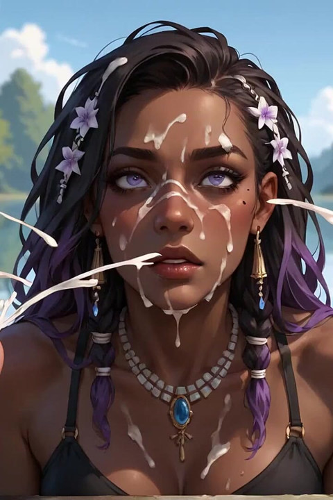 Sultry Ebony Entices at the Water's Verge - XXX!