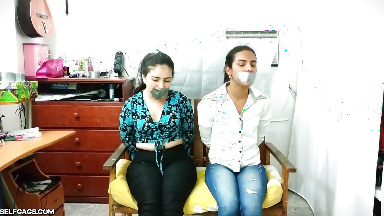 Gagged with Each Other's Stinky Socks and Foot Worshipped by Stepmom!