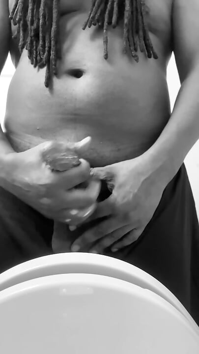 Big Cumshot in Black and White