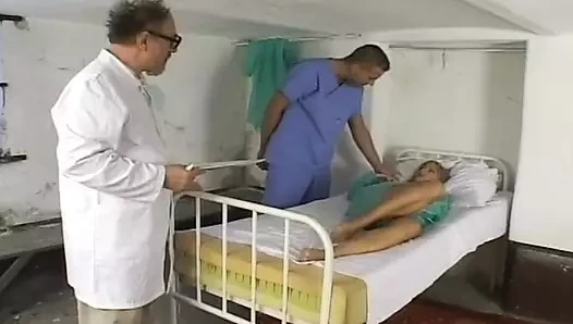 Crazy blonde bitch assfucked in the hospital