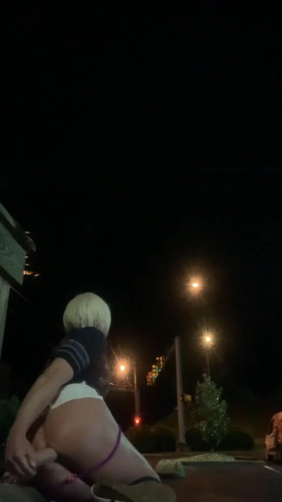 Powerful moment from "Cindie CAUGHT invites Stranger to Smack her Ass PUBLIC SLUT"