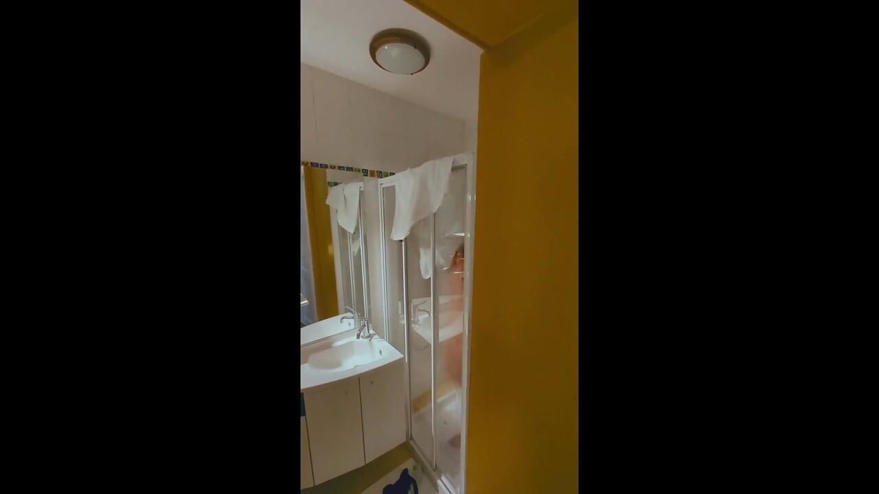 Fresh out of the shower, slow and passionate sex on the bed - French couple Emile & Amelie