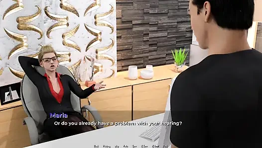 Aşağı taşınma: koca ofisteki masasının altında baskın karısının amını yiyor ep.44