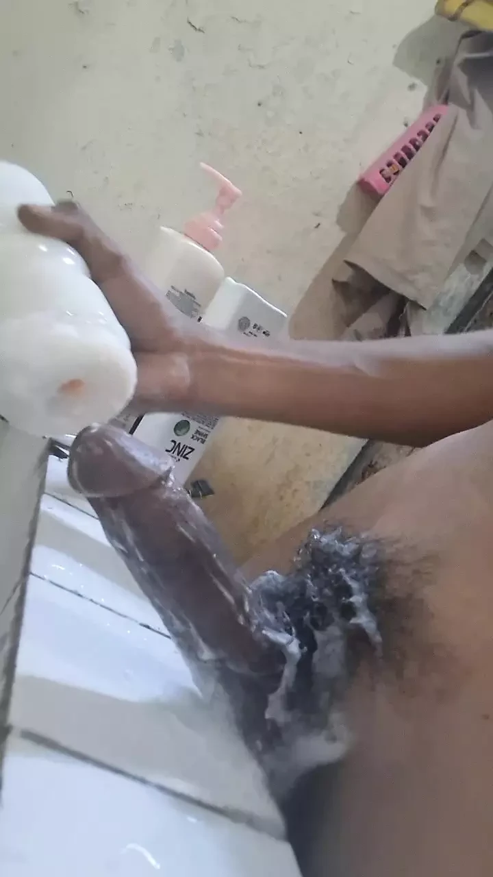 Boy play with sex toys