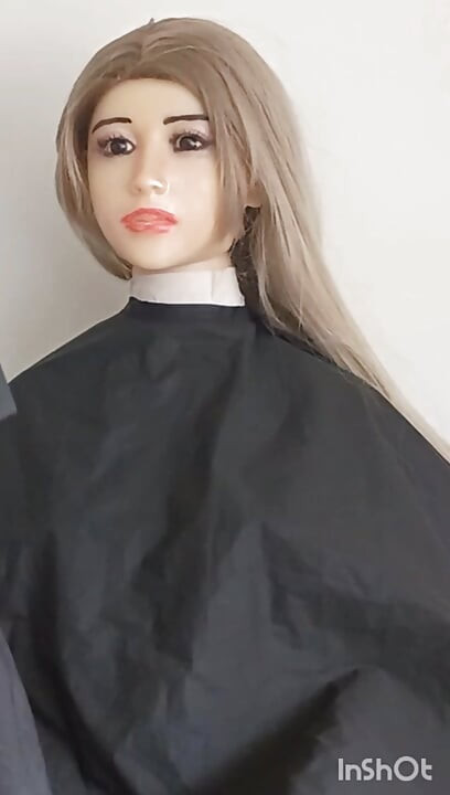 Azijska tpe seks lutka za sve namjene modeliranje frizerskog ogrtača gola