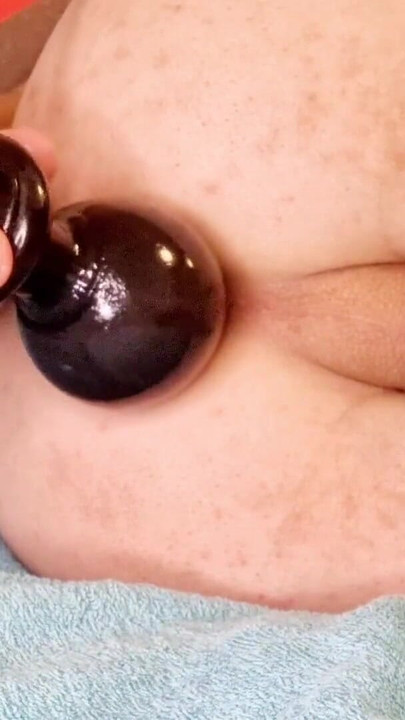 Powerful moment from "Timmyboy92 first plug inflatable anal plug fills the ass"