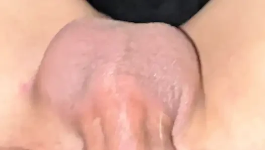 How delicious this hairy vagina eats her dick