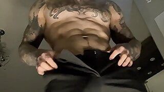 Getting Undressed And Talking Dirty Before Stroking My Massive Cock