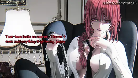Endure Makima's degradation test to become her filthy puppy (CBT JOI)